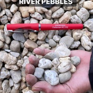 handful of river pebbles